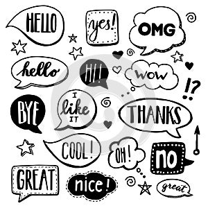 Speech Bubbles - Doodles