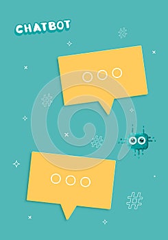 Chat bot concept. Vector illustration.