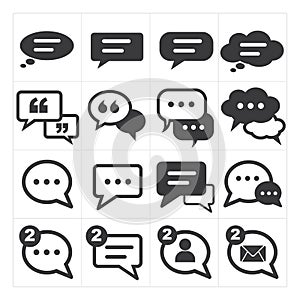 Speech bubbles icon