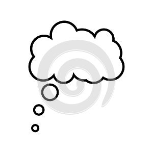 Speech bubbles Isolated on white background. Conversation icon. thought bubble icon. thinking cloud bubble icon