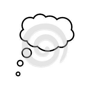 Speech bubbles Isolated on white background. Conversation icon. thought bubble icon. thinking cloud bubble icon