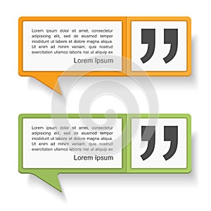 Speech Bubbles with Quotes