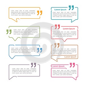 Speech Bubbles with Quotes