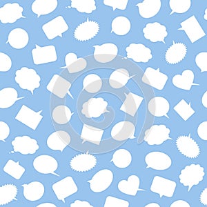 Speech bubbles. Seamless pattern.