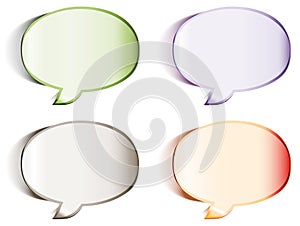 Speech bubbles stickers