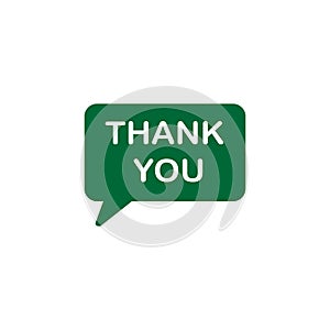 speech bubbles Thank You icon, line sign - vector illustration eps10