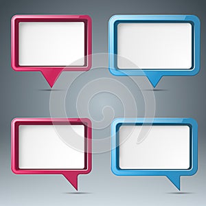 Speech bubl icon. Dialog box info.