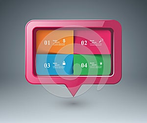 Speech bubl icon. Dialog box info.