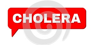 Speech CHOLERA Colored Cloud Frame