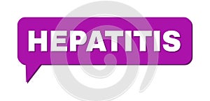 Speech HEPATITIS Colored Cloud Message