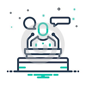 Mix icon for Speech, lecture and speaking