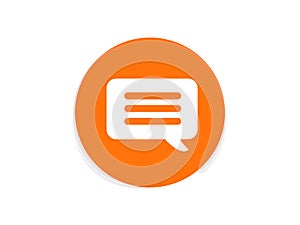 Speech icon. Text message icon