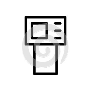 Speech vector thin line  icon
