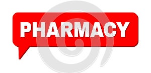 Speech PHARMACY Colored Bubble Message