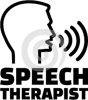 Speech therapist icon