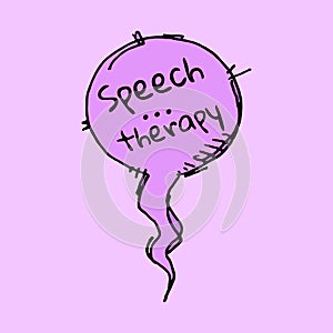 Speech therapy bubble