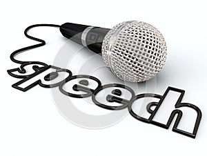 Speech Word Microphone Cord Public Speaking Presentation photo