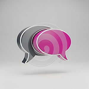SpeechBubble 3D Render Messaging Icon