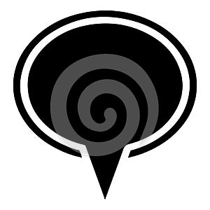 Speechbubbleicon commentboxsymbol chatbubbleoutline talkbubblegraphic emptyspeechbubble dialogueboxshape communicationicon