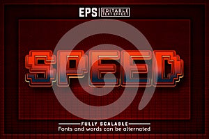 SPEED 3d -Editable text effect