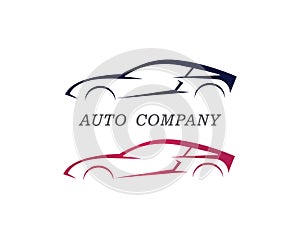 Speed auto Car logo template icon design