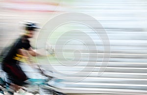 Speed Bicycle in Motion Blur