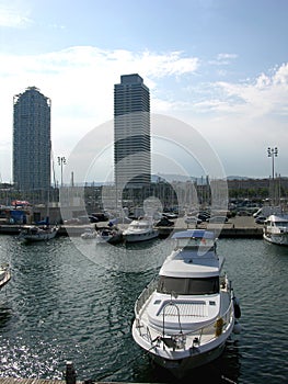 Speed Boat - Barcelona Coastline photo