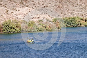 Speed boat on Lake Mohave