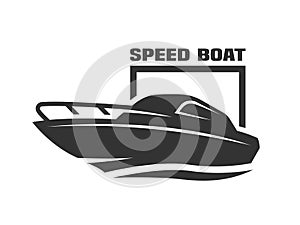 Speed boat logo.