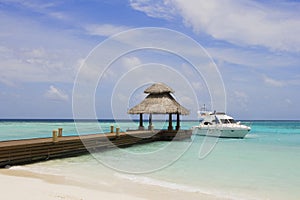 Speed-Boat near the jetty