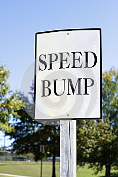 Speed Bump Sign