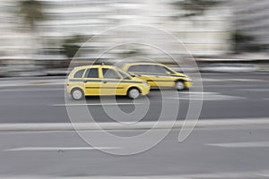 Speed cabs in Rio, Brazil