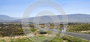 Speed cameras sign rannoch moor scotland photo