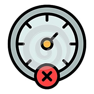 Speed car limit icon vector flat