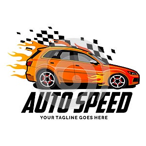 Speed car logo design inspiration