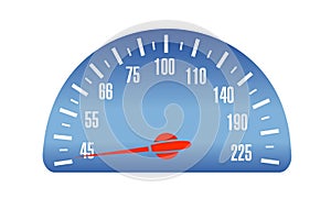 Speed Car mileage, vector illustrator.