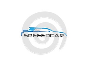 Speed car racing and auto rental for logo design