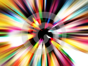 Speed colorful zoom abstract background