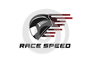 Speed Fast Biker Full Face Helmet for Race Racing Sport Logo Design