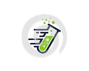 Speed Fast Science Lab Icon Logo Design Element