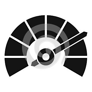 Speed gauge icon simple vector. Panel gauge