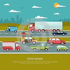 Speed Highway Illustration