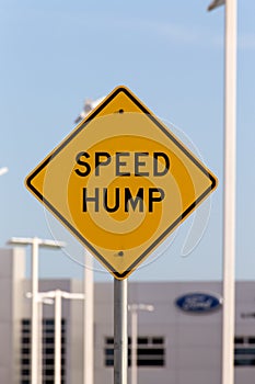 Speed Hump Sign