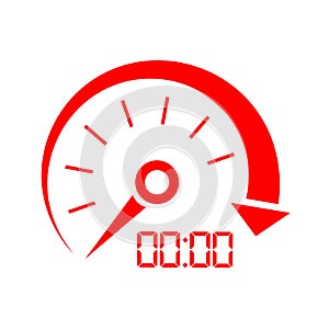 Speed indicator vector icon