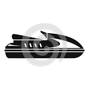 Speed jet ski icon, simple style