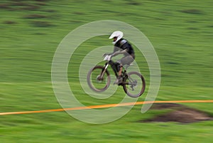 Speed jump motion biker
