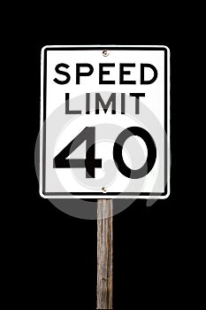 Speed Limit 40 photo