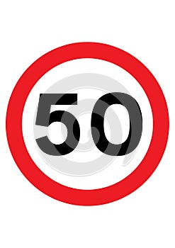 Speed limit 50 kmh in UK