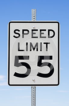 Speed Limit 55 Sign