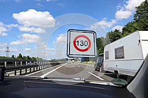 Speed limit on German motorways to 130